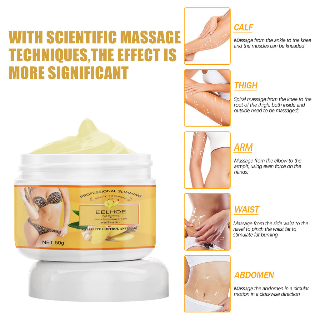 EELHOE Ginger Slimming Cream, Slimming Fat Burning Body Weight Loss Cream