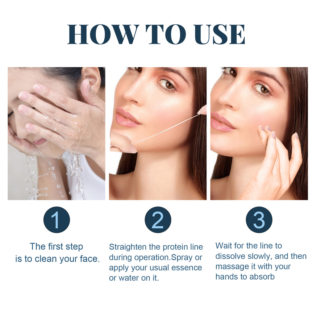 EELHOE Protein Ascending Line, Skin Lift Anti-Wrinkle V Face Lift Relaxes Facial Contours And Moisturize Line