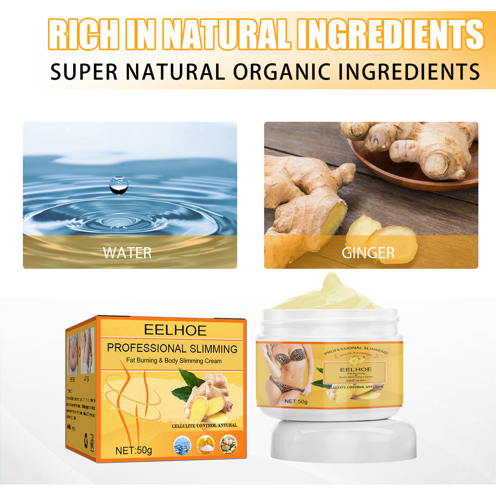 EELHOE Ginger Slimming Cream, Slimming Fat Burning Body Weight Loss Cream