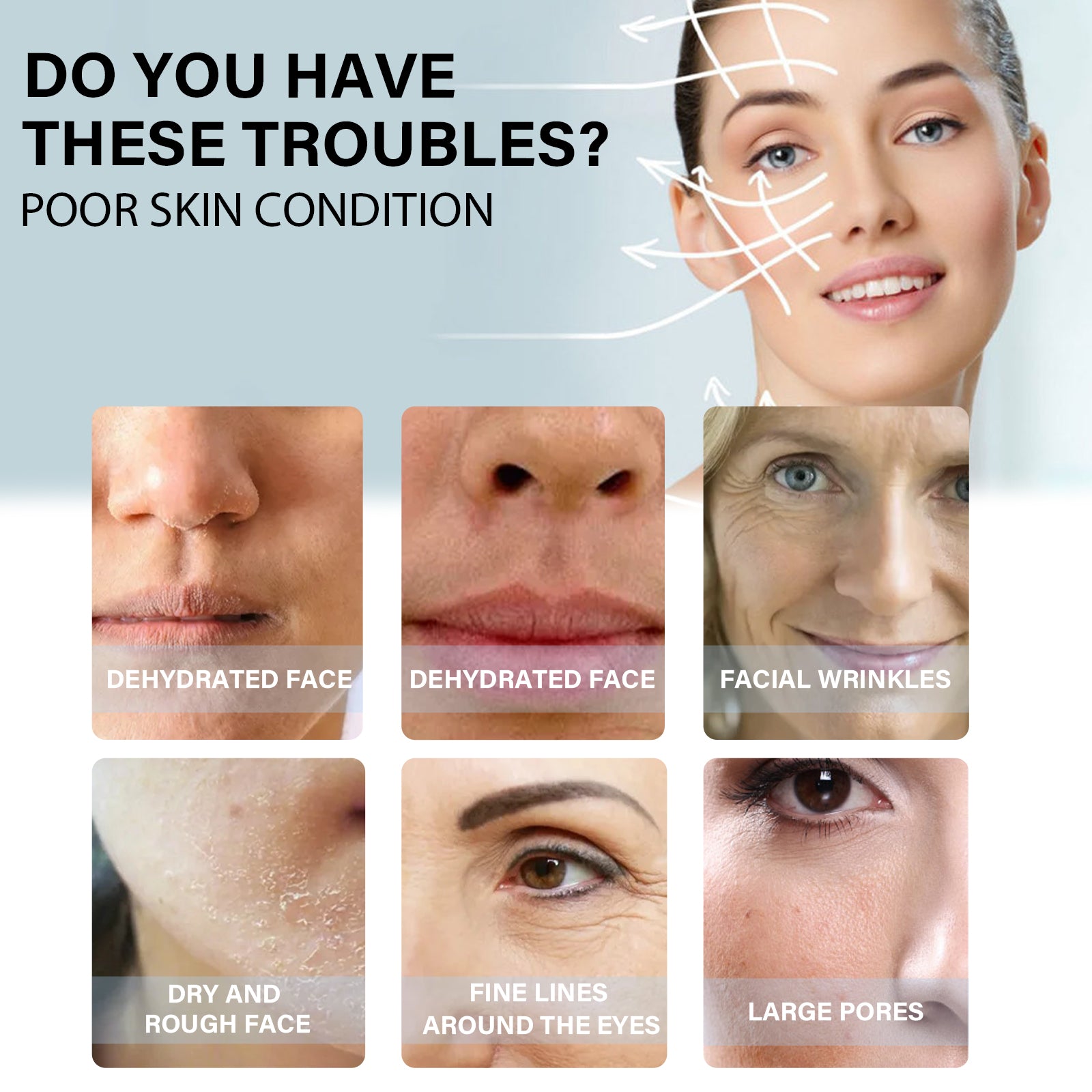 EELHOE Protein Ascending Line, Skin Lift Anti-Wrinkle V Face Lift Relaxes Facial Contours And Moisturize Line