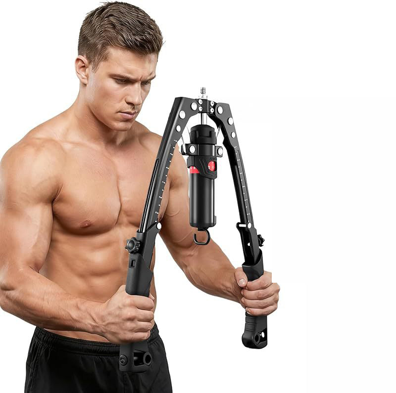 Men's adjustable hydraulic arm strength bar