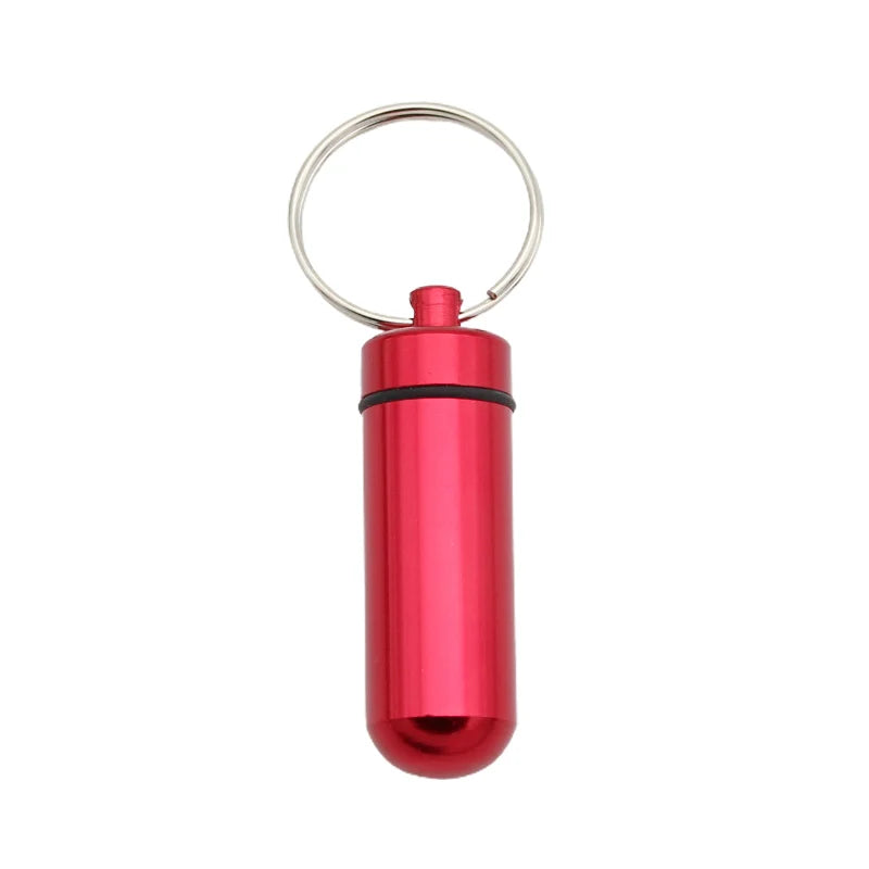 New Portable WaterProof Mini Aluminum Pill Case Keychain Tablet Storage Box Bottle Case Holder High Quality