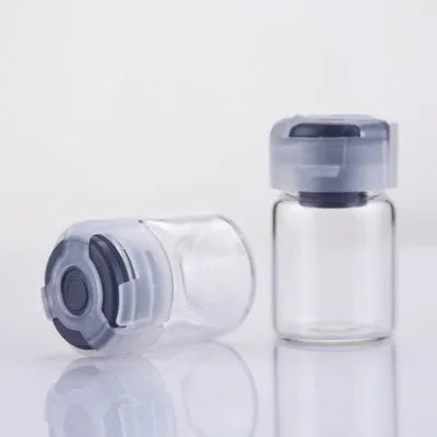 20pcs 3ml 5ml 10ml Portable Glass Perfume Bottle Empty Essential Oils Case Liquid Medicine Bottle glass vial with flip off cap