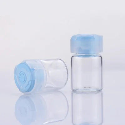 20pcs 3ml 5ml 10ml Portable Glass Perfume Bottle Empty Essential Oils Case Liquid Medicine Bottle glass vial with flip off cap