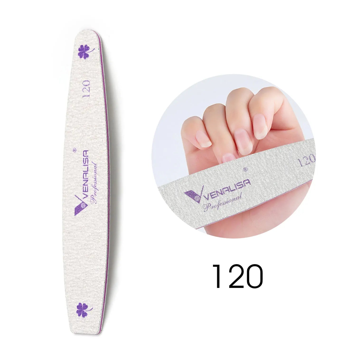 5pcs/set Nail Files For UV LED Gel Polish Manicure Nail Tool Venalisa Nail File 100/180 Double Side for Nail Design Nail Tool