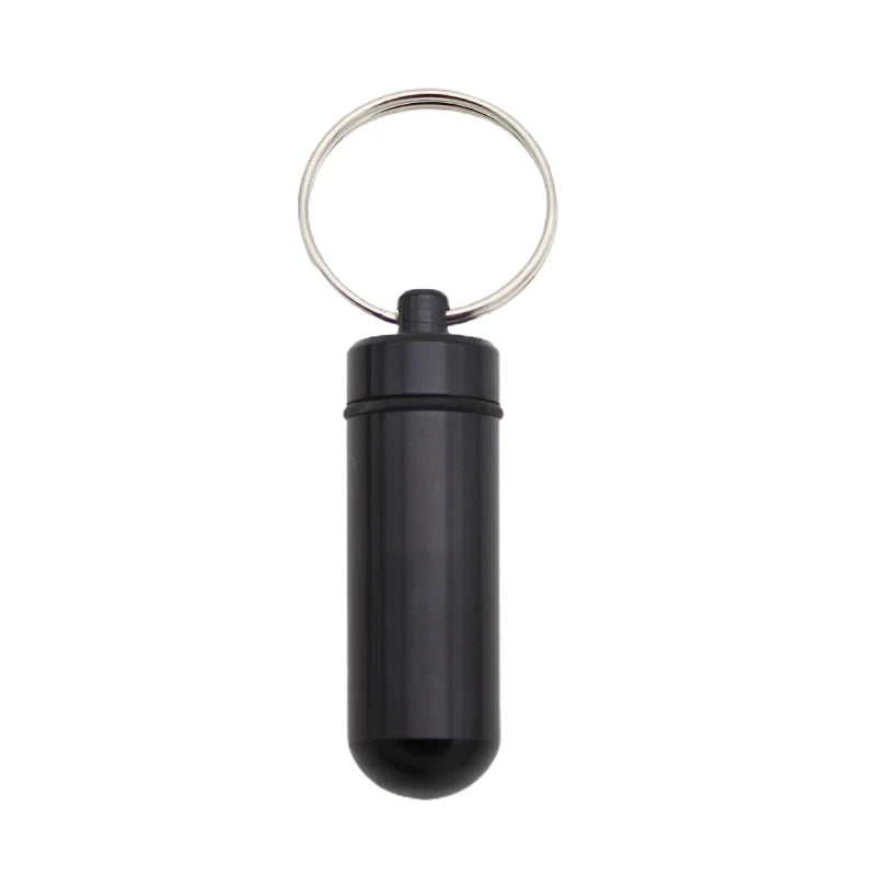 New Portable WaterProof Mini Aluminum Pill Case Keychain Tablet Storage Box Bottle Case Holder High Quality