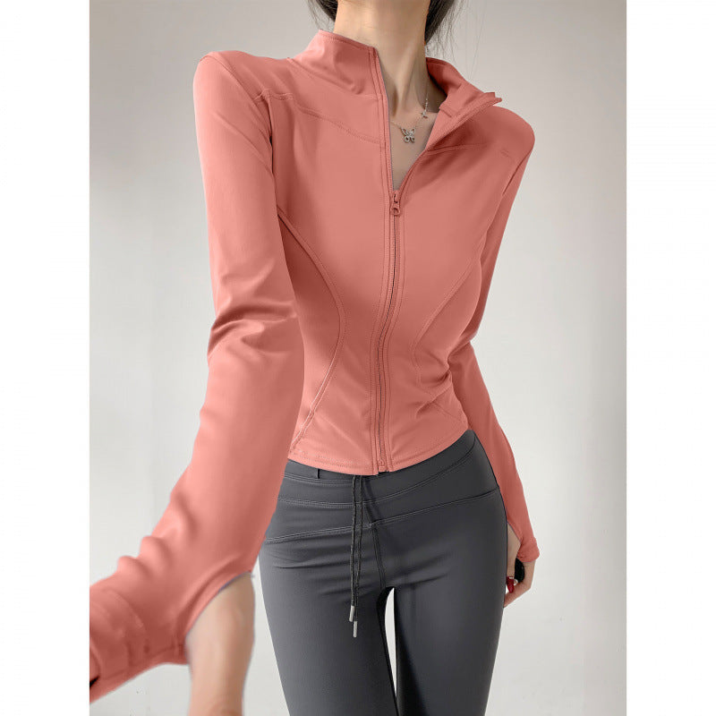 2026 New Style Jacket Quick-Drying Fitness Wear Yoga Wear Women's Sports Running Long-Sleeved Pilates Training Top