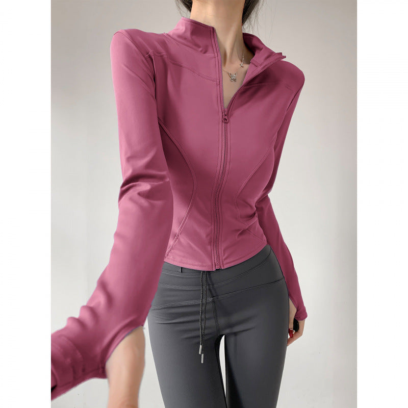2026 New Style Jacket Quick-Drying Fitness Wear Yoga Wear Women's Sports Running Long-Sleeved Pilates Training Top