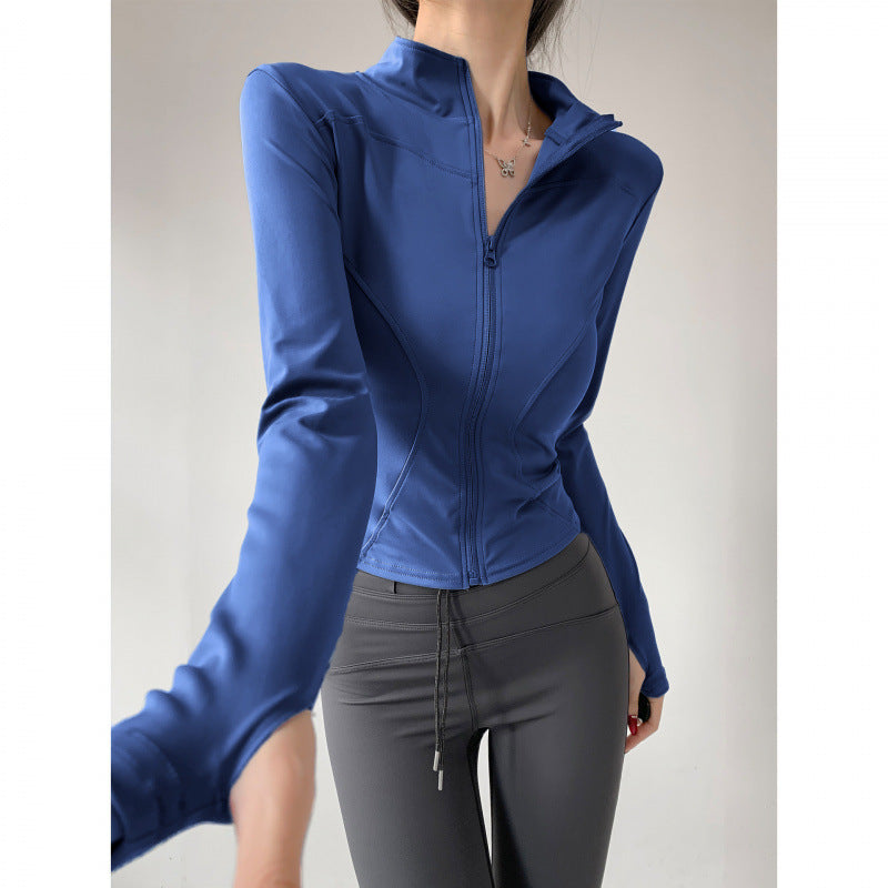 2026 New Style Jacket Quick-Drying Fitness Wear Yoga Wear Women's Sports Running Long-Sleeved Pilates Training Top