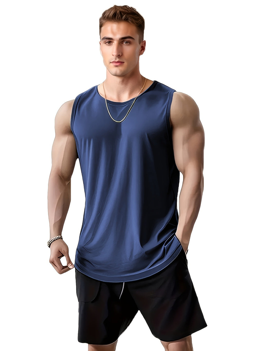 Quick Dry Athletic Tank Tops 4Pcs Quick Dry Men's Quick-Drying Vest