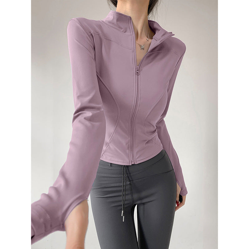 2026 New Style Jacket Quick-Drying Fitness Wear Yoga Wear Women's Sports Running Long-Sleeved Pilates Training Top