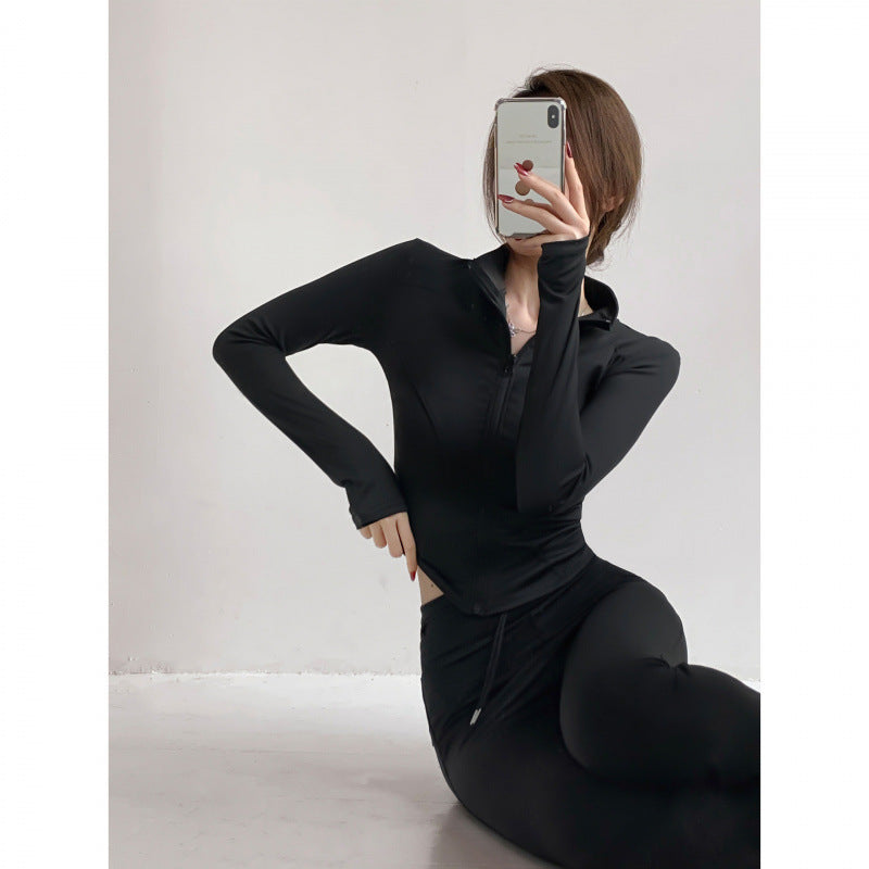 2026 New Style Jacket Quick-Drying Fitness Wear Yoga Wear Women's Sports Running Long-Sleeved Pilates Training Top