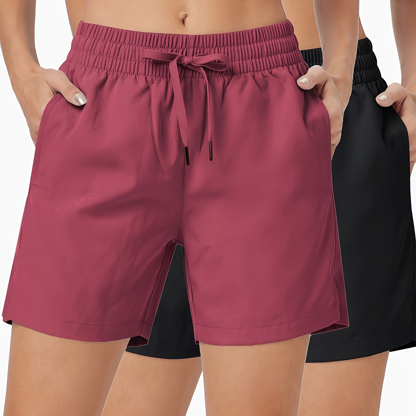 Quick Dry Womens Athletic Shorts 2 Pack 5 Quick-Drying Women's Sports Shorts