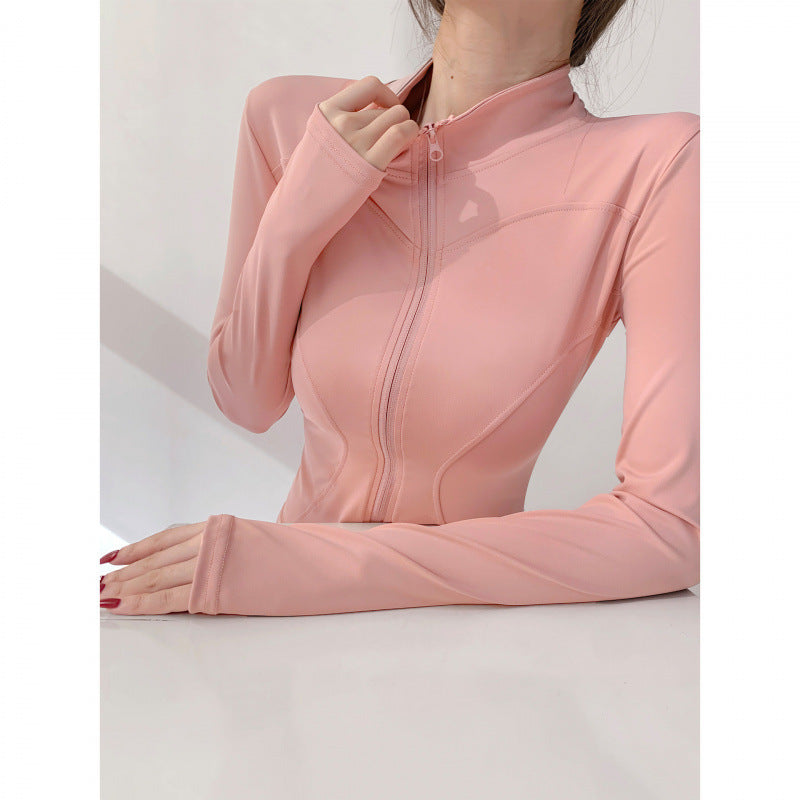 2026 New Style Jacket Quick-Drying Fitness Wear Yoga Wear Women's Sports Running Long-Sleeved Pilates Training Top