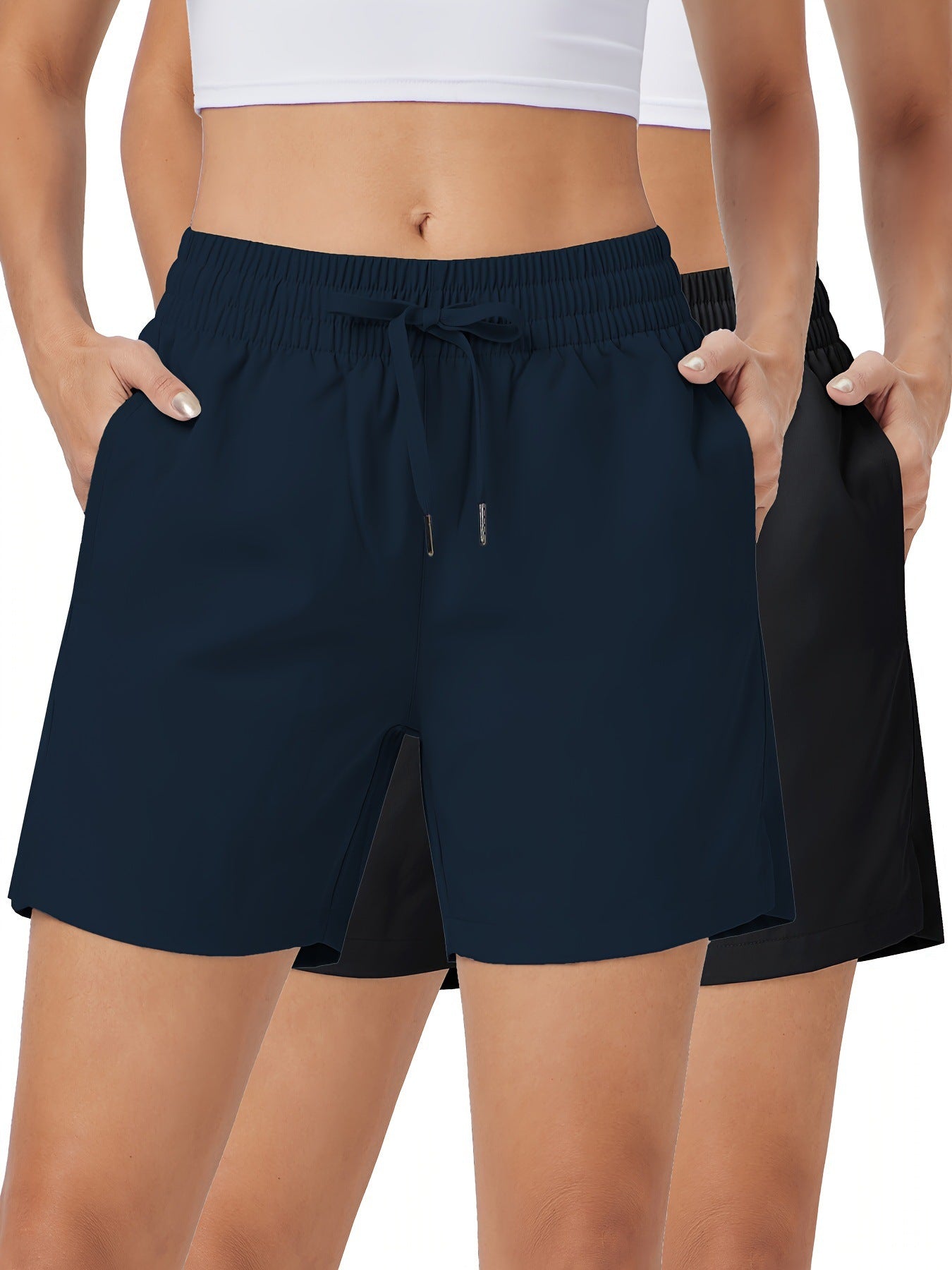 Quick Dry Womens Athletic Shorts 2 Pack 5 Quick-Drying Women's Sports Shorts