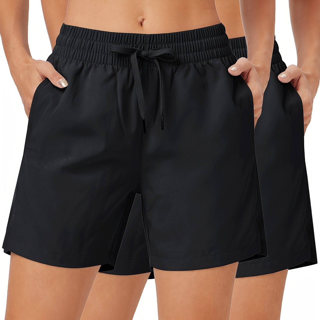 Quick Dry Womens Athletic Shorts 2 Pack 5 Quick-Drying Women's Sports Shorts