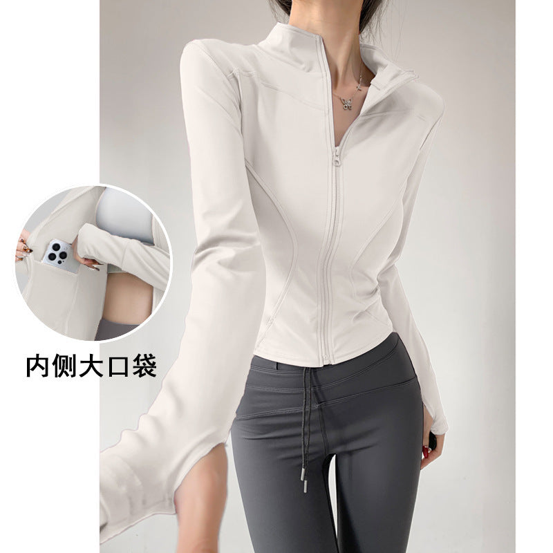 2026 New Style Jacket Quick-Drying Fitness Wear Yoga Wear Women's Sports Running Long-Sleeved Pilates Training Top