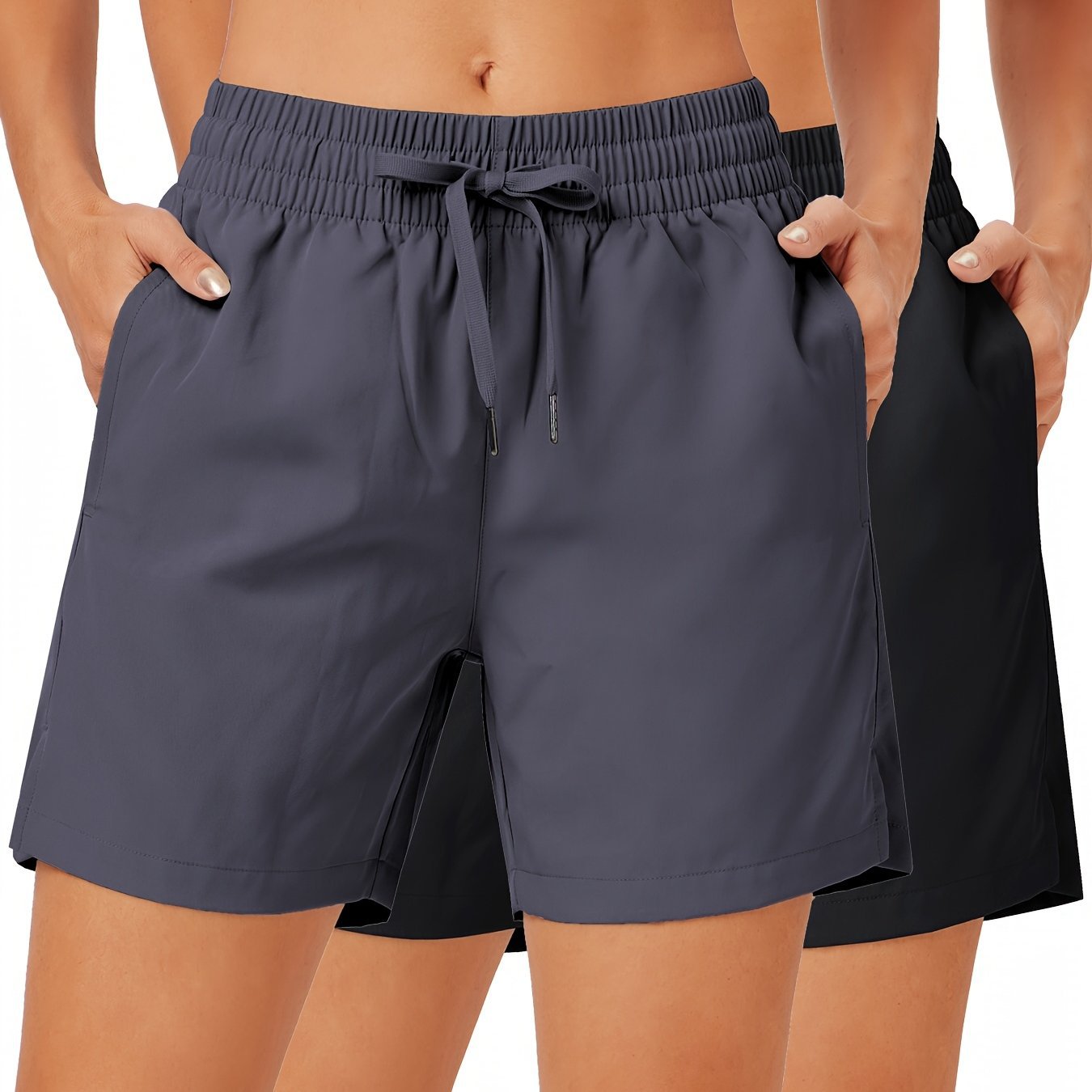 Quick Dry Womens Athletic Shorts 2 Pack 5 Quick-Drying Women's Sports Shorts