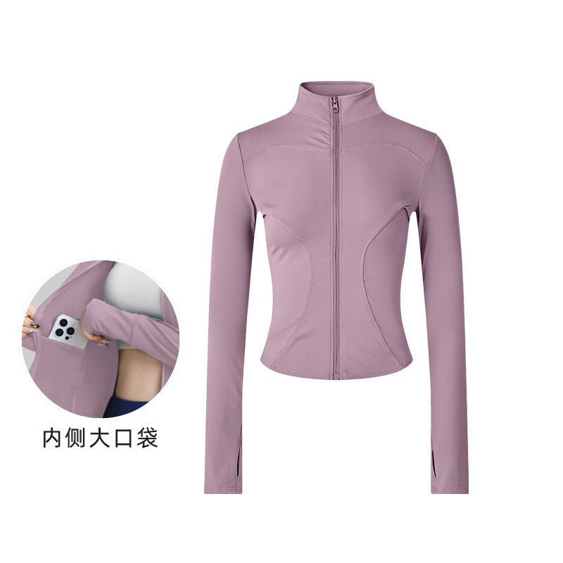 2026 New Style Jacket Quick-Drying Fitness Wear Yoga Wear Women's Sports Running Long-Sleeved Pilates Training Top