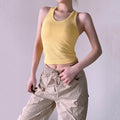 Big Brand Same Style I-Shaped Sports Vest for Women with Chest Pad Shock-Proof Running Training Outer Wear Yoga Wear Fitness Wear Top