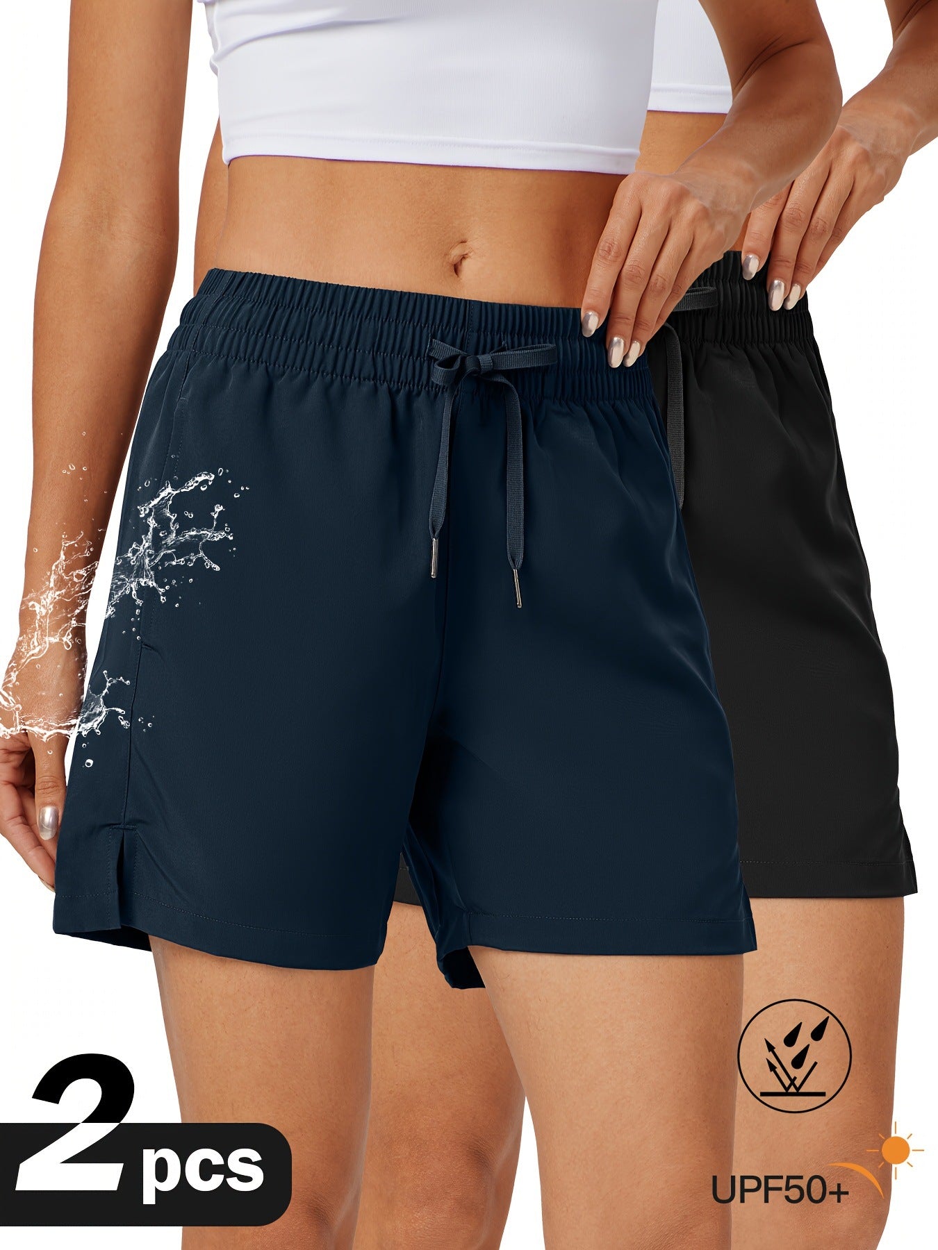 Quick Dry Womens Athletic Shorts 2 Pack 5 Quick-Drying Women's Sports Shorts