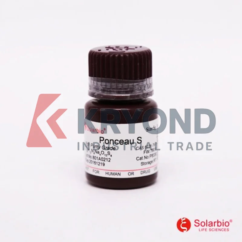 SOLARBIO PONCEAU S Ponceau Red Powder for Protein Staining and Visualization in Laboratory Applications Original Product