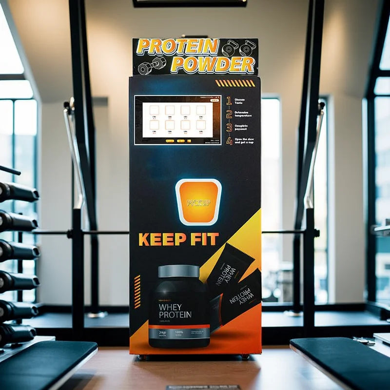 Protein Powder Vending Machine Luxury Custom Commercial Device Built-in Automatic Shaker Function for Protein Shake Production