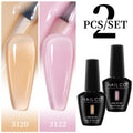 NAILCO 2pcs HEMA TPO FREE Jelly Amber Rose Red Mocha Color Gel Polish Set 15ml Semi-transparent Nail Art Gel Varnish UV LED Gel