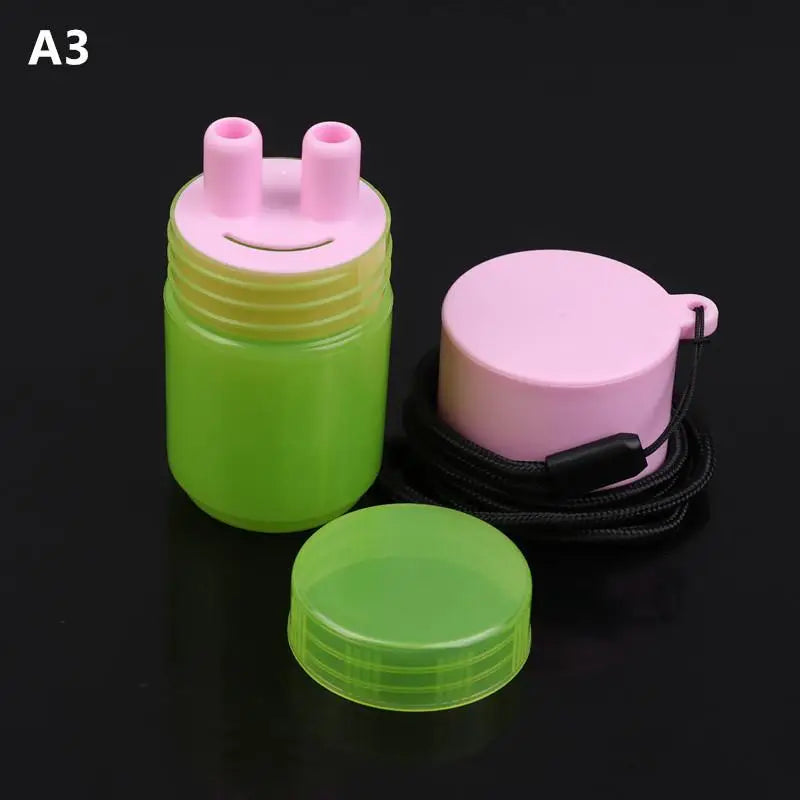 Portable Reusable Herbal Inhalant Nasal Suction Cap Bottle Accessory with Two Nostrils Sticks Inhaler Tubes for Aromatherapy