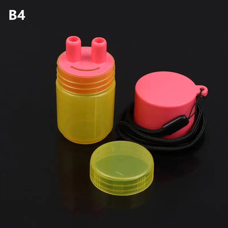 Portable Reusable Herbal Inhalant Nasal Suction Cap Bottle Accessory with Two Nostrils Sticks Inhaler Tubes for Aromatherapy