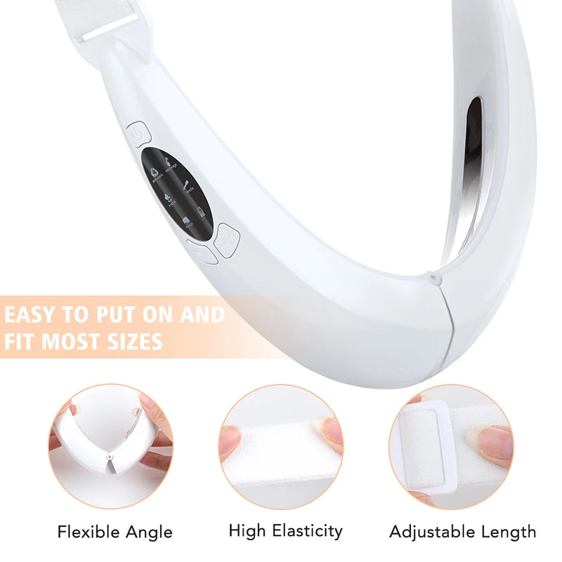V Face Lifting Device LED Photon Therapy Vibration Facial Massager Face Slimming Double Chin Removal Lift Belt Skin Care