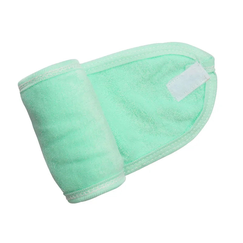 1 PC Makeup Hairband Eyelashes Extension Spa Facial Headband Makeup Wrap Head Terry Cloth Headband Stretch Towel with Magic Tape