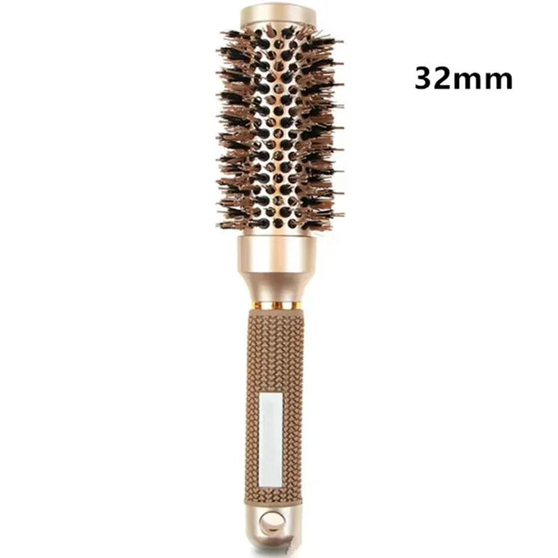 Professional 4PCS Round Hair Brush Hairdressing Curling Hair Brushes Ceramic Barrel Comb For Blow Dry Salon Styling Tools