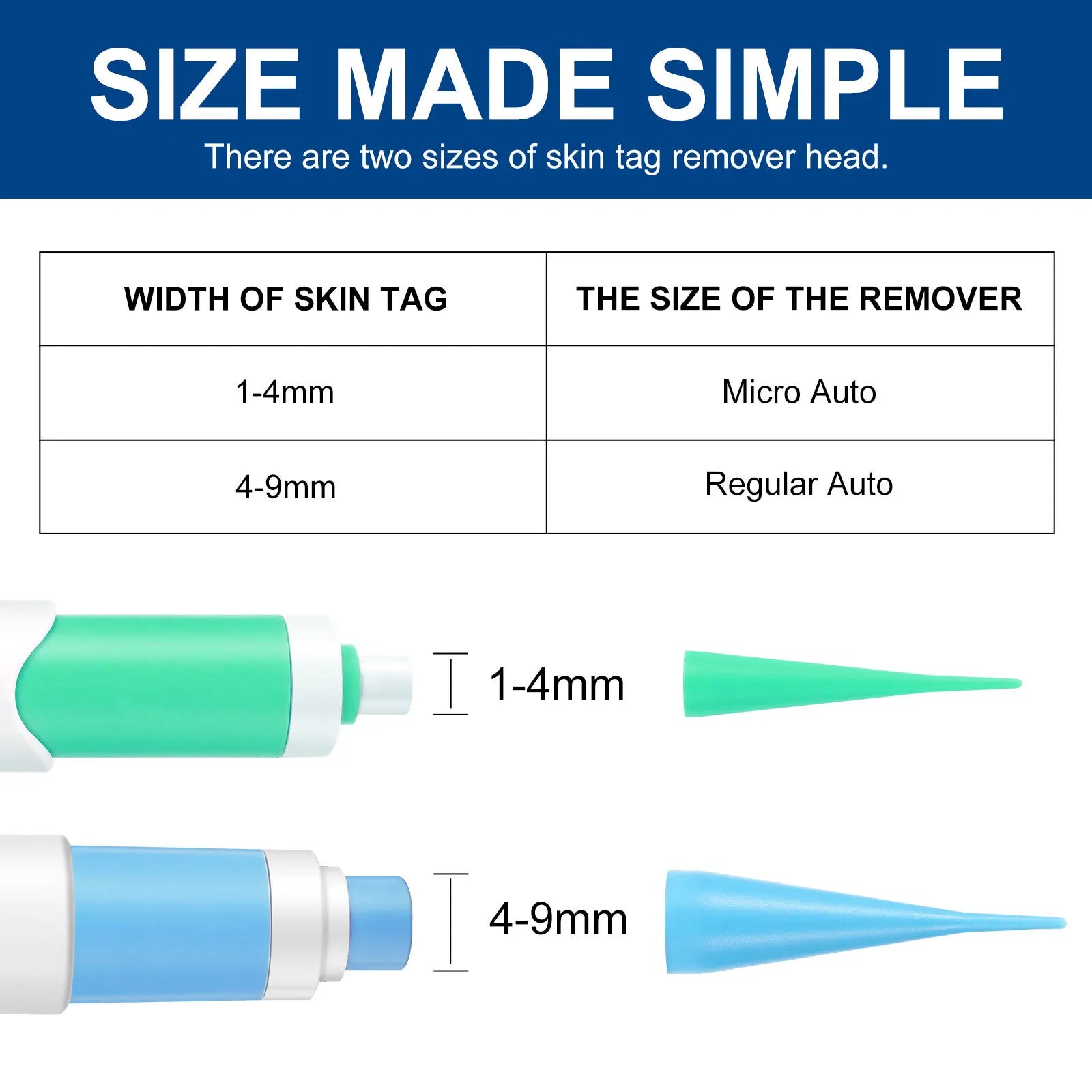 Skin Tags Remover Auto Skin Tags Removal Kit Wart Removal With 30 Small And Large Skin Tags Bands For 1-9mm Groins Small Warts