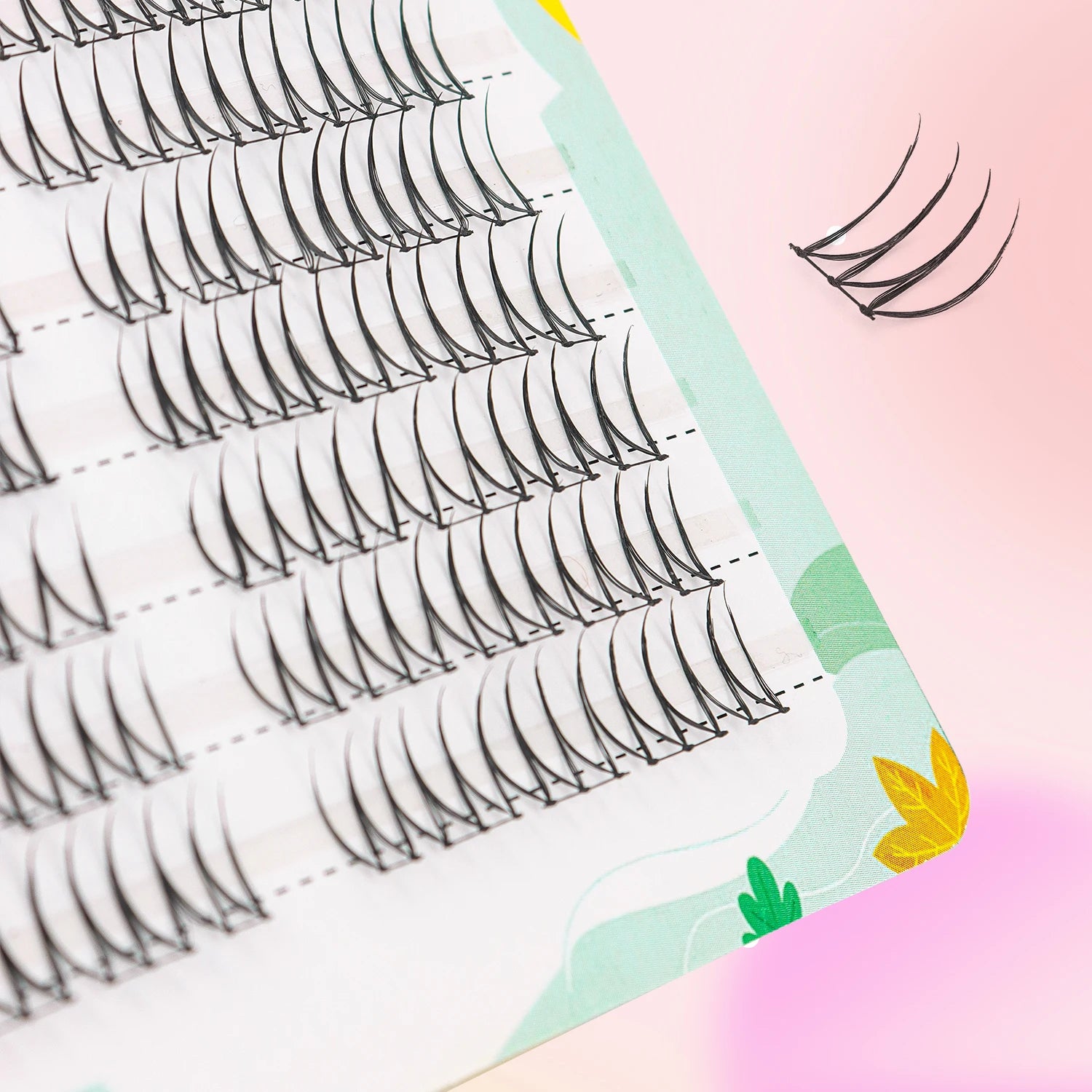 Lash Clusters 6-12mm Hand Lured U-shaped Girl Group False Eyelashes 100 Clusters Natural Comfortable Cartoon Eyes Fairy False Ey