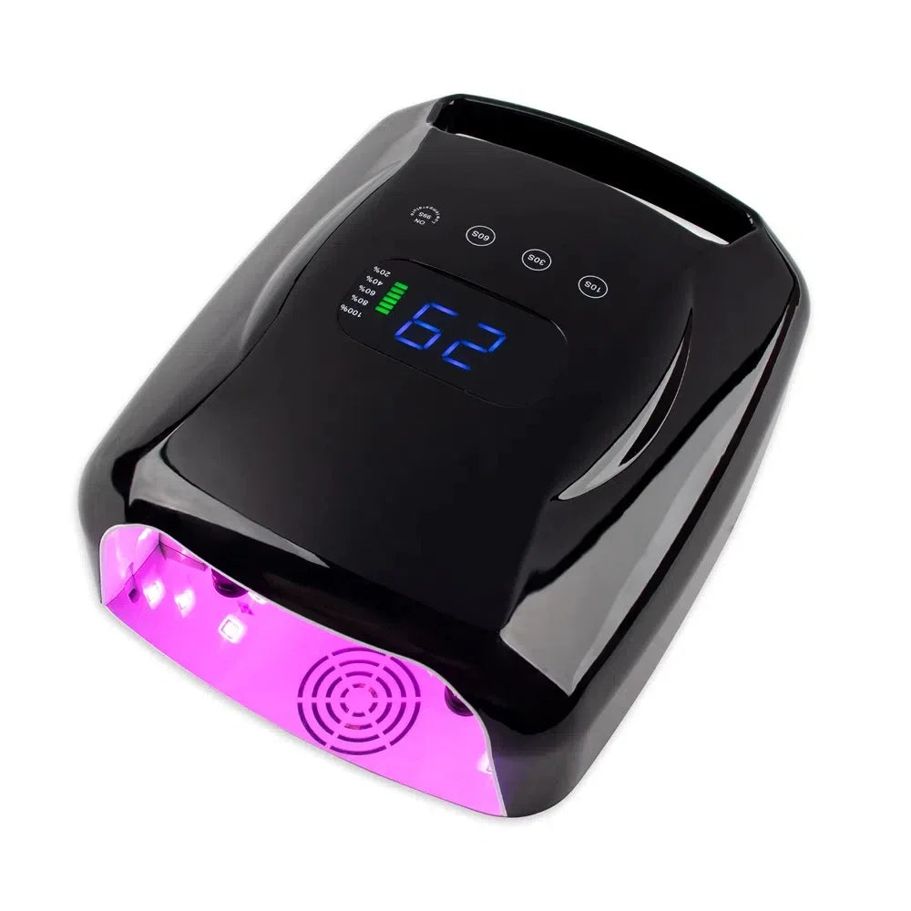 New High Power 96W Strong RED light Cordless Rechargeable Wireless LED UV Nail Lamp Professional Nail Drying Manicure Machine