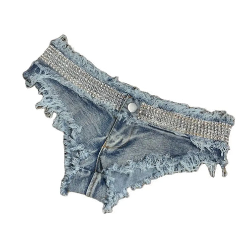 2026 New Women's Sexy Ultra Short Denim Jeans Low Waist Cowboy Shorts Pole Dance