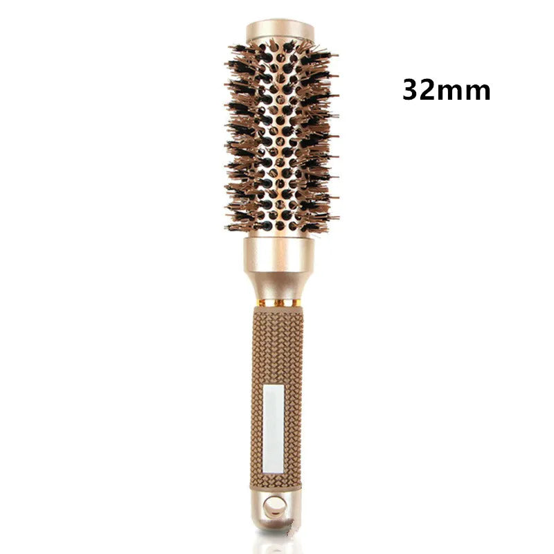 Professional 4PCS Round Hair Brush Hairdressing Curling Hair Brushes Ceramic Barrel Comb For Blow Dry Salon Styling Tools