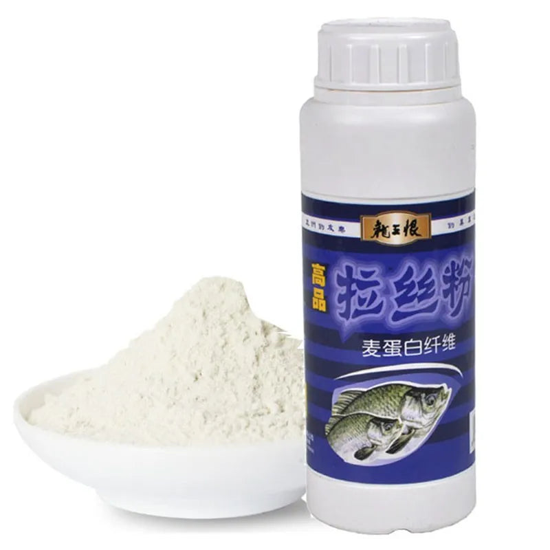 Pure Wheat Protein Wire Drawing Powder 250G Viscosity Thick Filament Bait for Fishing Good State Pulling Bait