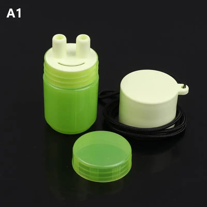 Portable Reusable Herbal Inhalant Nasal Suction Cap Bottle Accessory with Two Nostrils Sticks Inhaler Tubes for Aromatherapy
