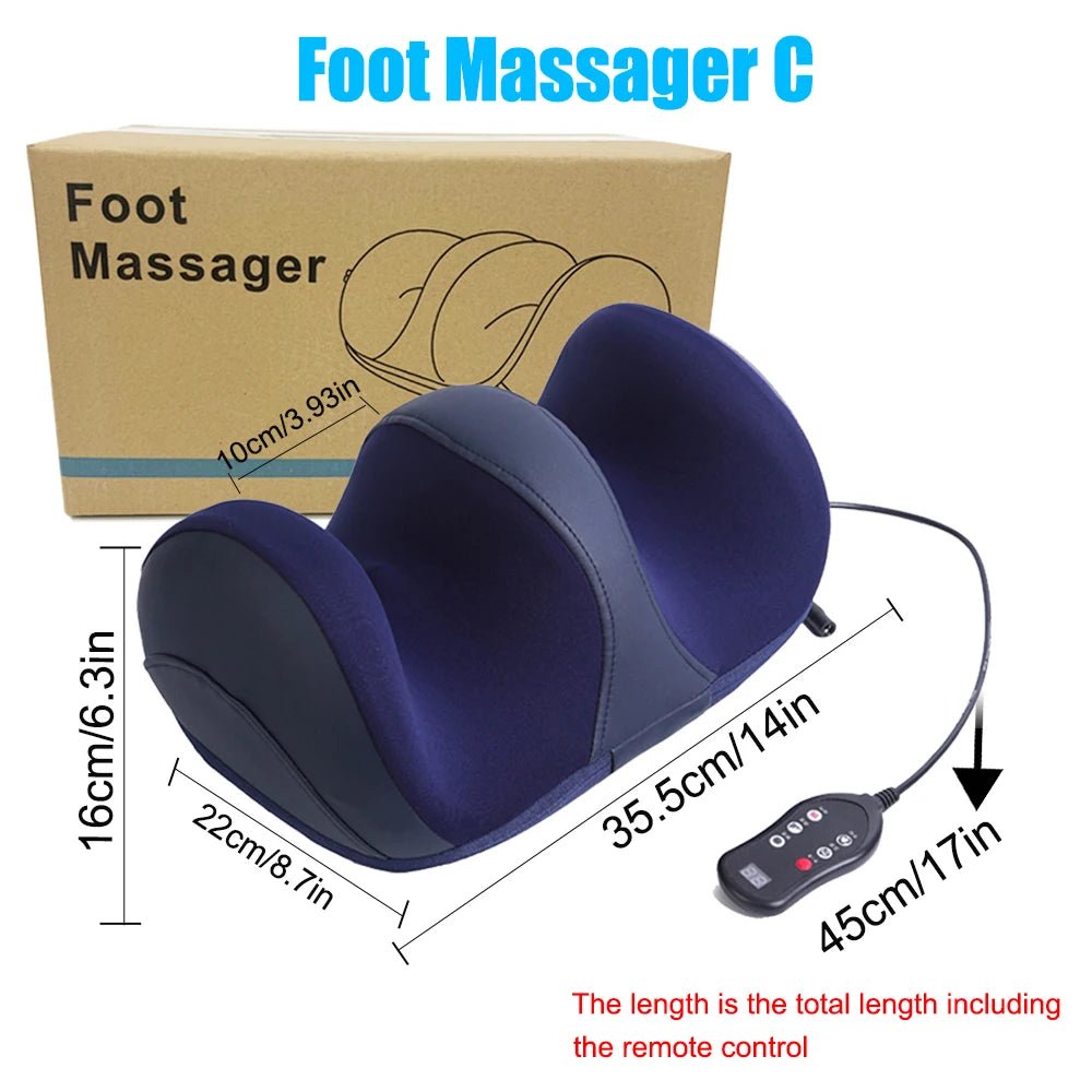 Smart Electric Heated Foot Massager Calf Massage Deep Tissue Kneading Device Hot Compress Leg Feet Muscle Relax Relieve Fatigue