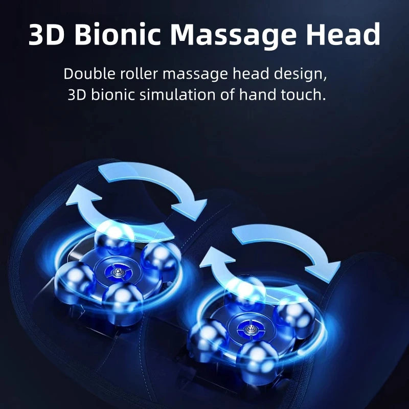 Smart Electric Heated Foot Massager Calf Massage Deep Tissue Kneading Device Hot Compress Leg Feet Muscle Relax Relieve Fatigue