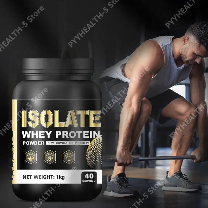 Whey Protein Isolate Powder Low Carb, Low Calorie Fast Mixing, Protein Powder Non-GMO, Gluten Free 1000g 40 Servings