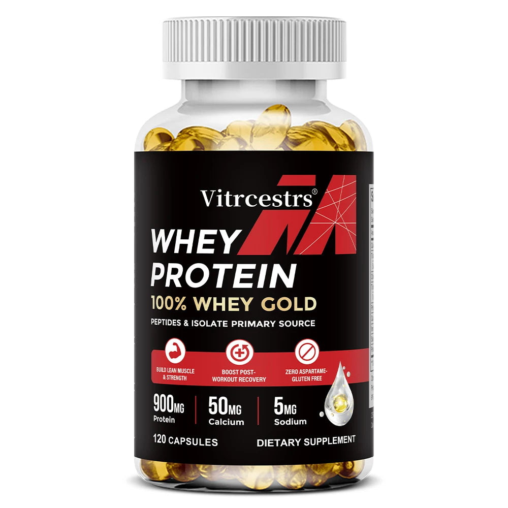 Whey Protein Capsules – High Concentration, Promotes Post-workout Recovery,  Build Abdominal Muscle & Athletic