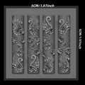 Elegant Swan Rose Bow 3D Flower Silicone Nail Mold Gauze Curtain Art DIY Nail Art Mould for Creative Beauty Crafts