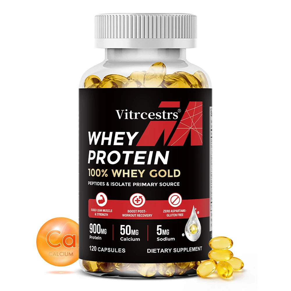 Whey Protein Capsules – High Concentration, Promotes Post-workout Recovery,  Build Abdominal Muscle & Athletic