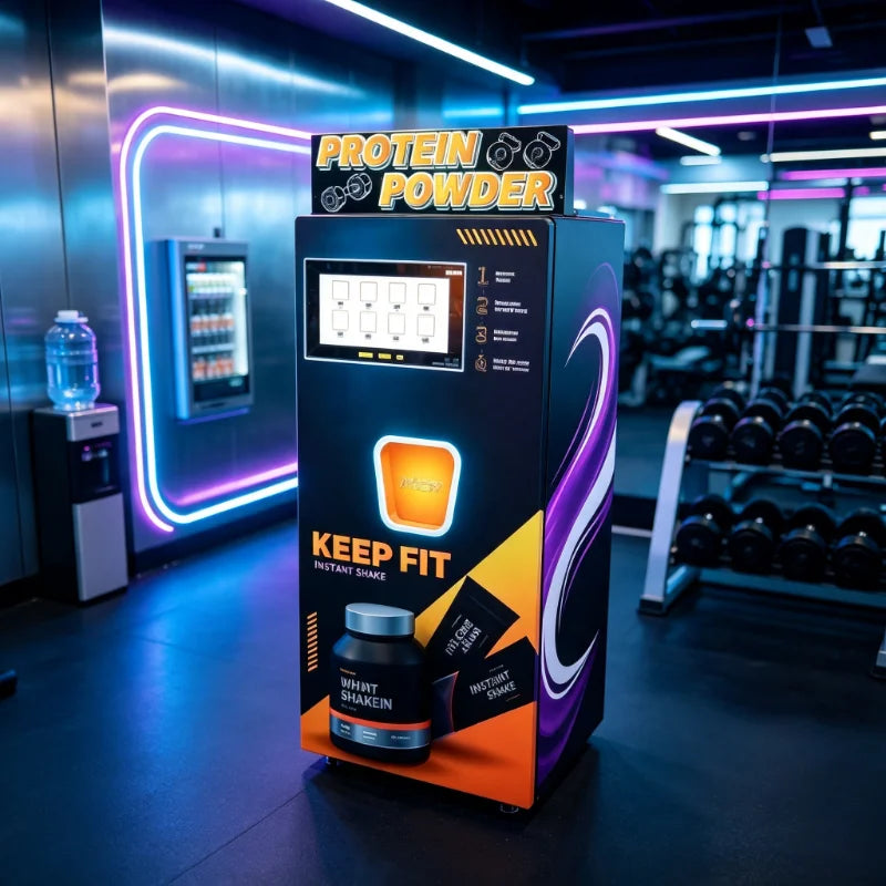 Protein Powder Vending Machine Luxury Custom Commercial Device Built-in Automatic Shaker Function for Protein Shake Production